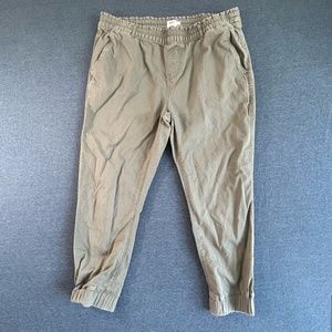 Levi’s Off Duty Joggers Olive Army Mossy Green Travel Drawstring Cargo Size L